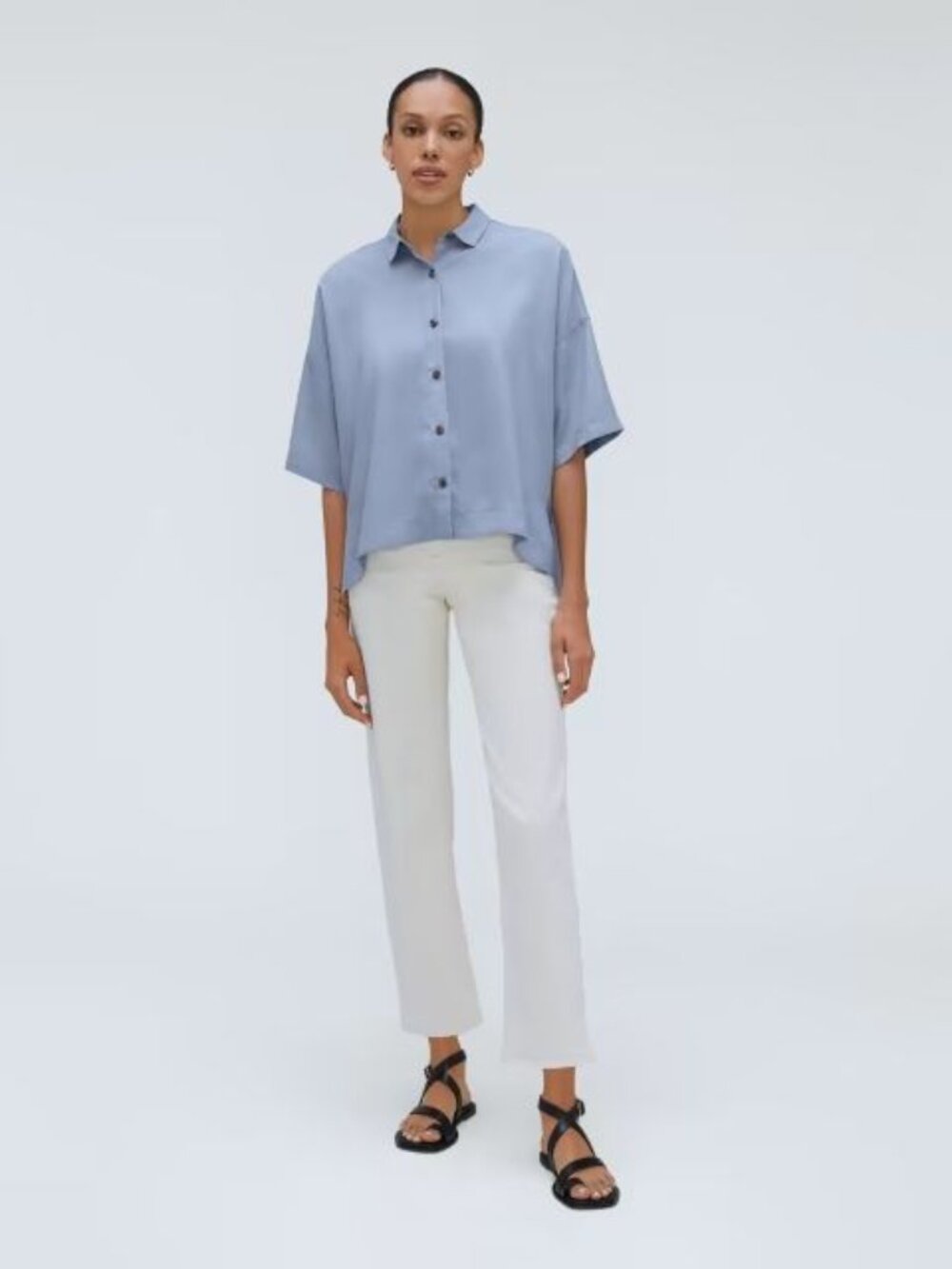 Everlane The Drapey Square Shirt - Picture 3 of 7